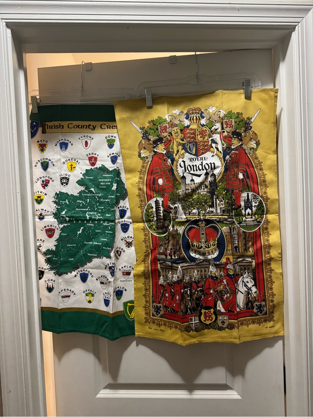 London/Ireland tea towels